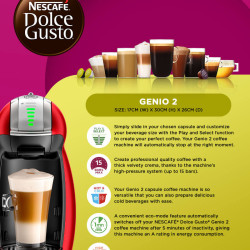 NESCAFE DOLCE GUSTO KRUPS GENIO 2 KP160 RED NESCAFE DOLCE GUSTO KRUPS GENIO 2 KP160 RED