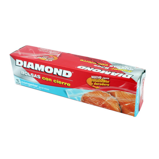 DIAMOND ZIPPER BAG-FREEZER(L)15'-20