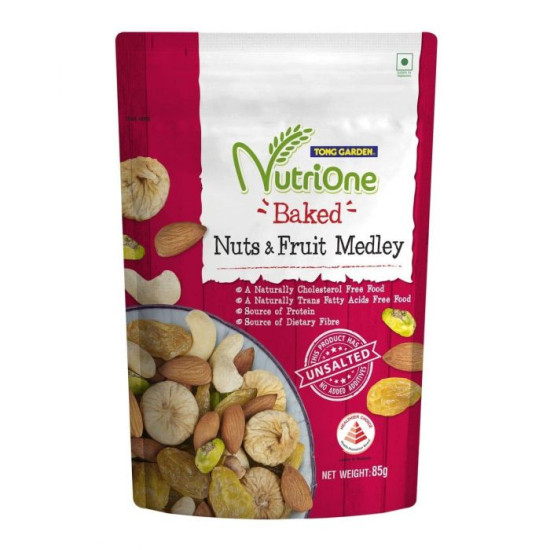 NUTRIONE BAKED NUTS & FRUITS MEDLEY 85GM