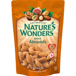 NATURE'S WONDERS BAKED ALMONDS 150GM NATURE'S WONDERS BAKED ALMONDS 150GM
