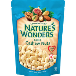 NATURE'S WONDERS BAKED CASHEW NUTS 150GM NATURE'S WONDERS BAKED CASHEW NUTS 150GM