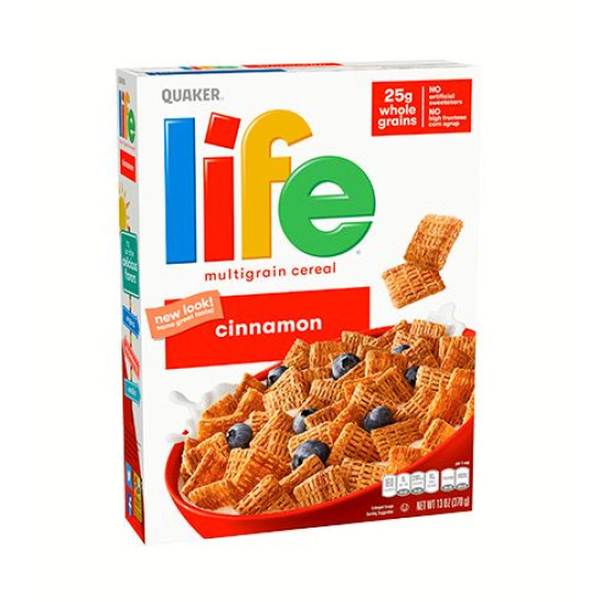 QUAKER CEREAL LIFE CINNAMON 370GM