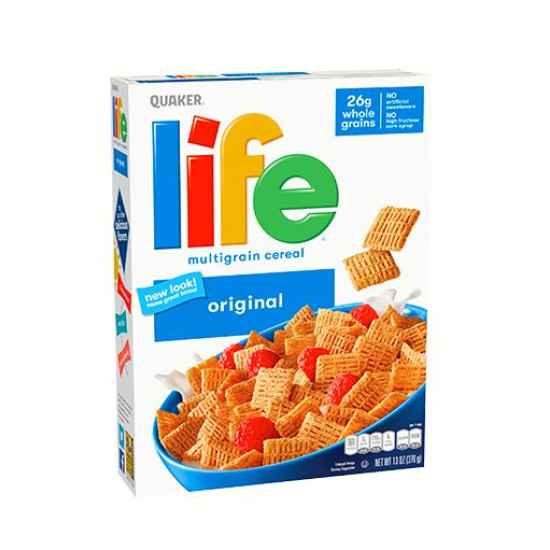 QUAKER CEREAL LIFE WHOLE GRAIN 370GM