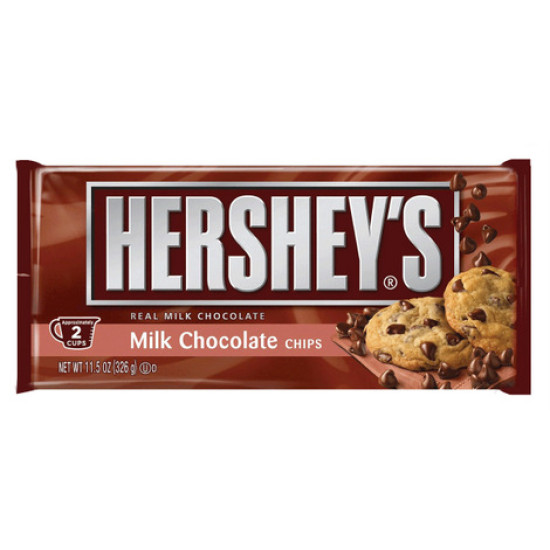 HERSHEY'S BAKING CHIPS MILK CHOC 326GM