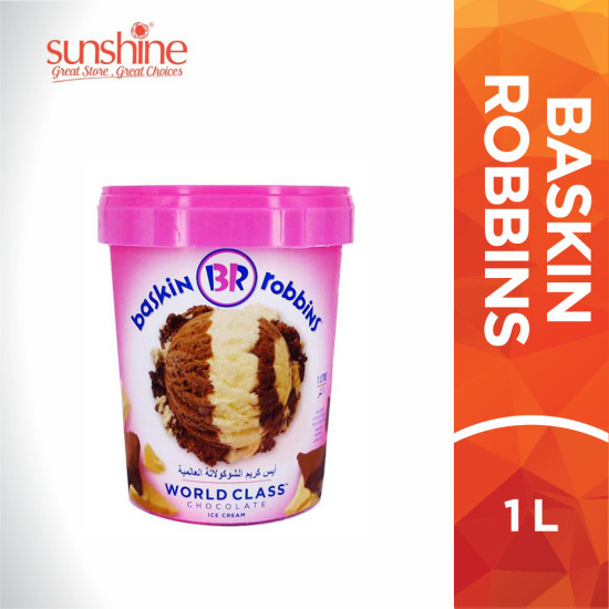 BASKIN ROBBINS ICE CREAM WORLD CLASS CHOC 1L