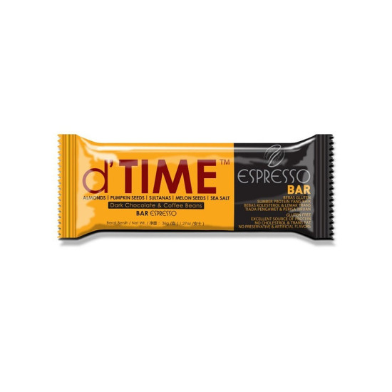 D'TIME ESPRESSO SNACK BAR 36G