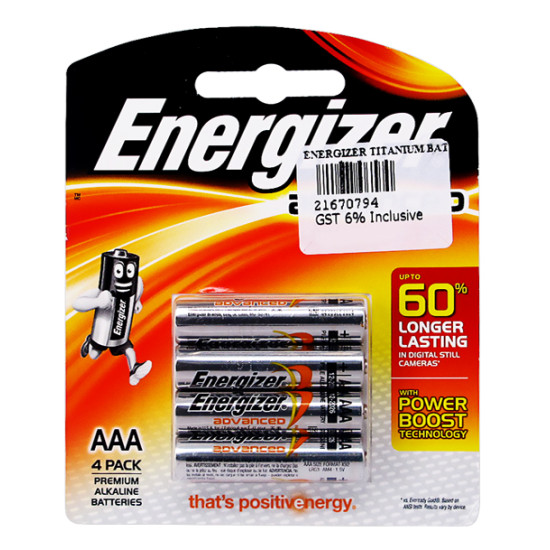 ENERGIZER TITANIUM BATTERY X92BP4