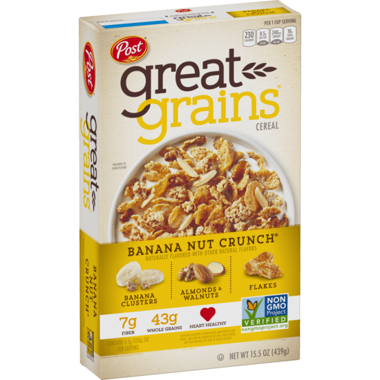 POST CEREAL BANANA NUT CRUNCH 439GM