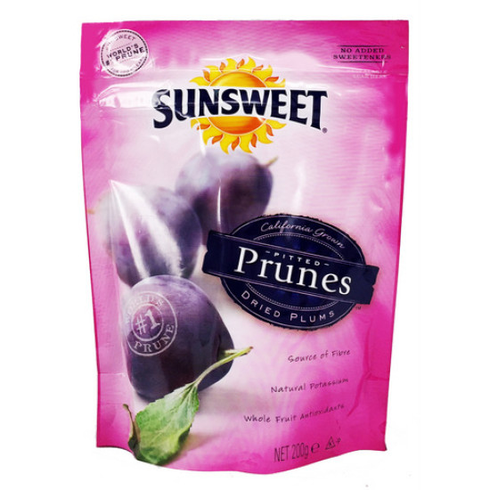 SUNSWEET PITTED PRUNES 200GM