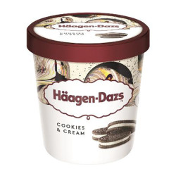 HAAGEN DAZS ICE CREAM COOKIES & CREAM 473ML HAAGEN DAZS ICE CREAM COOKIES & CREAM 473ML