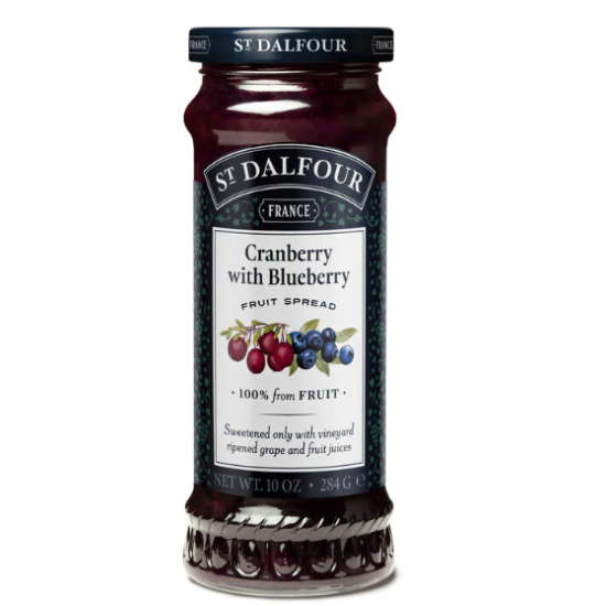 ST.DALFOUR CRANBERRY & BLUEBERRY JAM 384GM