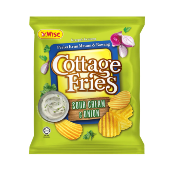 WISE COTTAGE FRIES SOUR CREAM & ONION 60GM