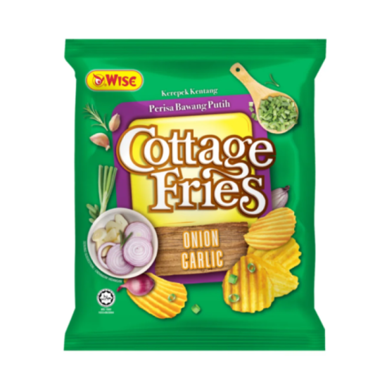 WISE COTTAGE FRIES ONION GARLIC 60GM
