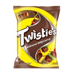 TWISTIES KABOOM! BBQ CURRY CORN SNACK 60GM TWISTIES KABOOM! BBQ CURRY CORN SNACK 60GM
