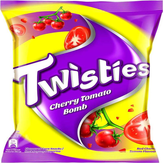 TWISTIES CHERRY TOMATO BOMB CORN SNACK 60GM