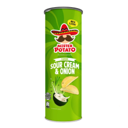 MISTER POTATO CRISPS SOUR CREAM & ONION 125GM MISTER POTATO CRISPS SOUR CREAM & ONION 125GM
