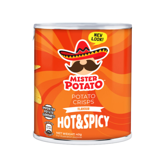 MISTER POTATO CRISPS HOT & SPICY 40GM