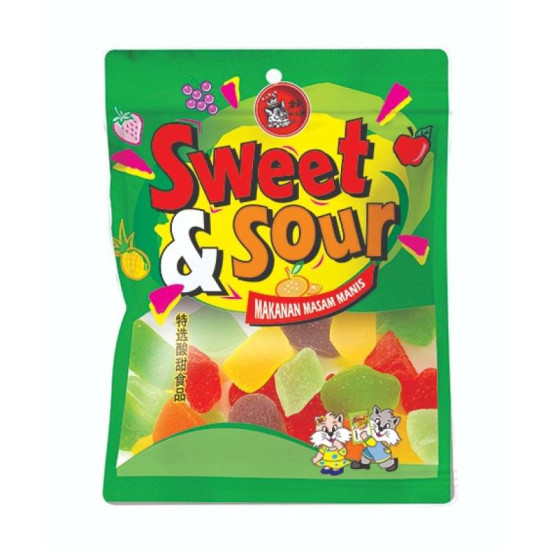 SWEET AND SOUR JELLY CANDIES 100GM