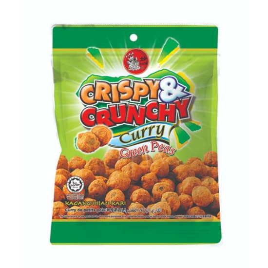 CRISPY & CRUNCHY CURRY GREEN PEAS 75GM