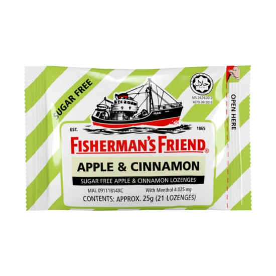 FISHERMAN'S FRIEND SUGARFREE APPLE & CINNAMON 25GM