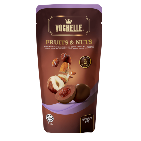 VOCHELLE DOYPACK FRUIT & NUTS 80GM