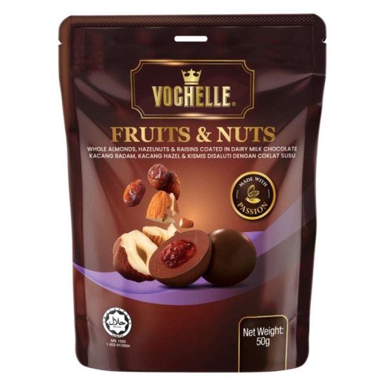 VOCHELLE DOYPACK FRUIT & NUTS 50GM