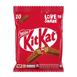 NESTLE KIT KAT 2 FINGERS SHAREBAG 15G*10 NESTLE KIT KAT 2 FINGERS SHAREBAG 15G*10
