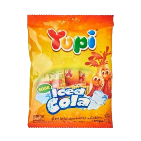 YUPI GUMMY CANDIES (COLA) 120GM