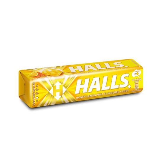 HALLS STICK HONEY LEMON 34GM