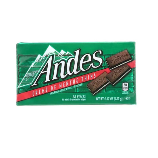 ANDES CREME DE MENTHE THINS 132GM