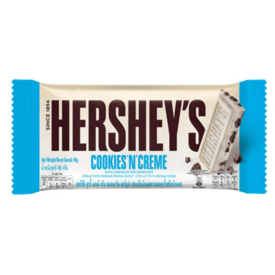 HERSHEY'S BAR COOKIES'N'CREME 40GM