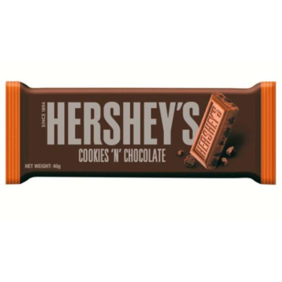 HERSHEY'S BAR MILK CHOCOLATE 40GM