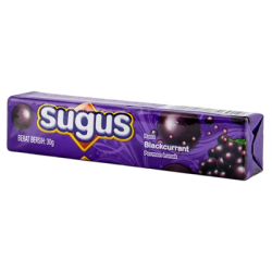 SUGUS BLACKCURRANT STICK 30GM SUGUS BLACKCURRANT STICK 30GM