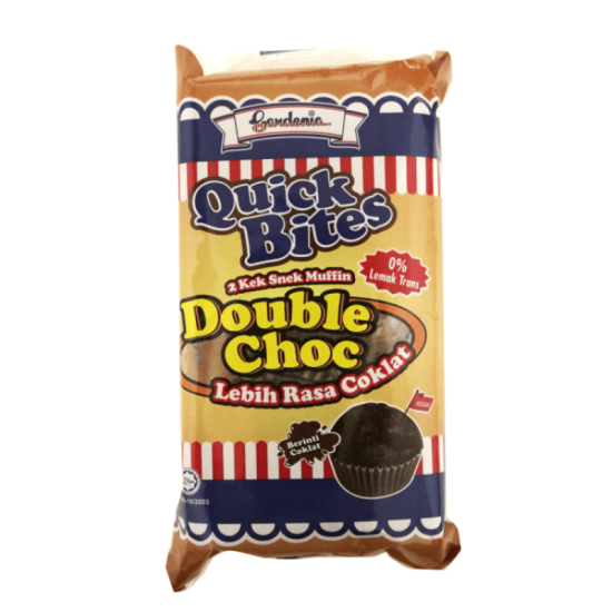 GARDENIA QUICK BITES MUFFIN DOUBLE CHOC 70G