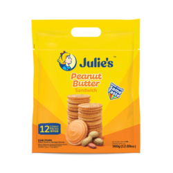 JULIE'S PEANUT BUTTER SANDWICH 360GM JULIE'S PEANUT BUTTER SANDWICH 360GM