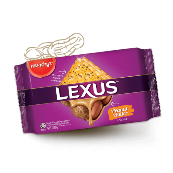 MUNCHY'S LEXUS PEANUT SANDWICH 190GM