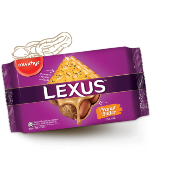 MUNCHY'S LEXUS PEANUT SANDWICH 190GM