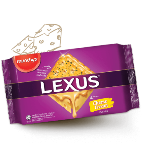 MUNCHY'S LEXUS CHEESE SANDWICH 190GM