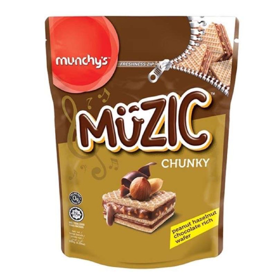 MUNCHY'S MUZIC HAZELNUT CHUNKY 150GM