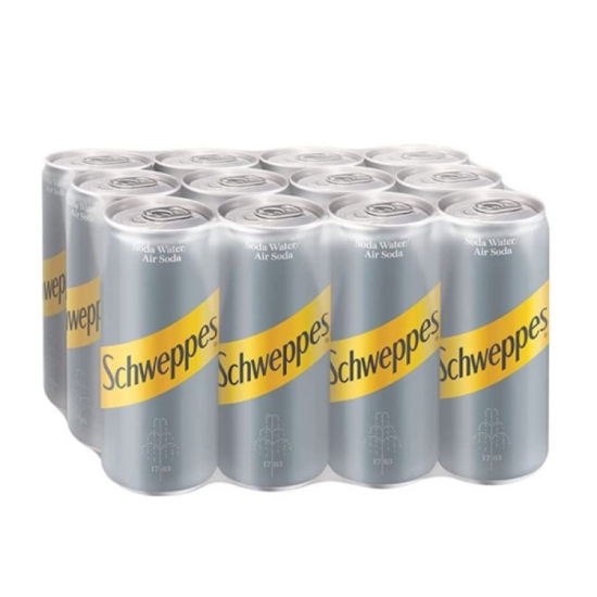 SCHWEPPES SODA WATER 320ML*12