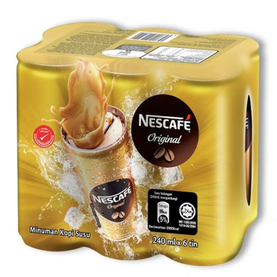 NESTLE NESCAFE ORIGINAL CAN 240ML*6