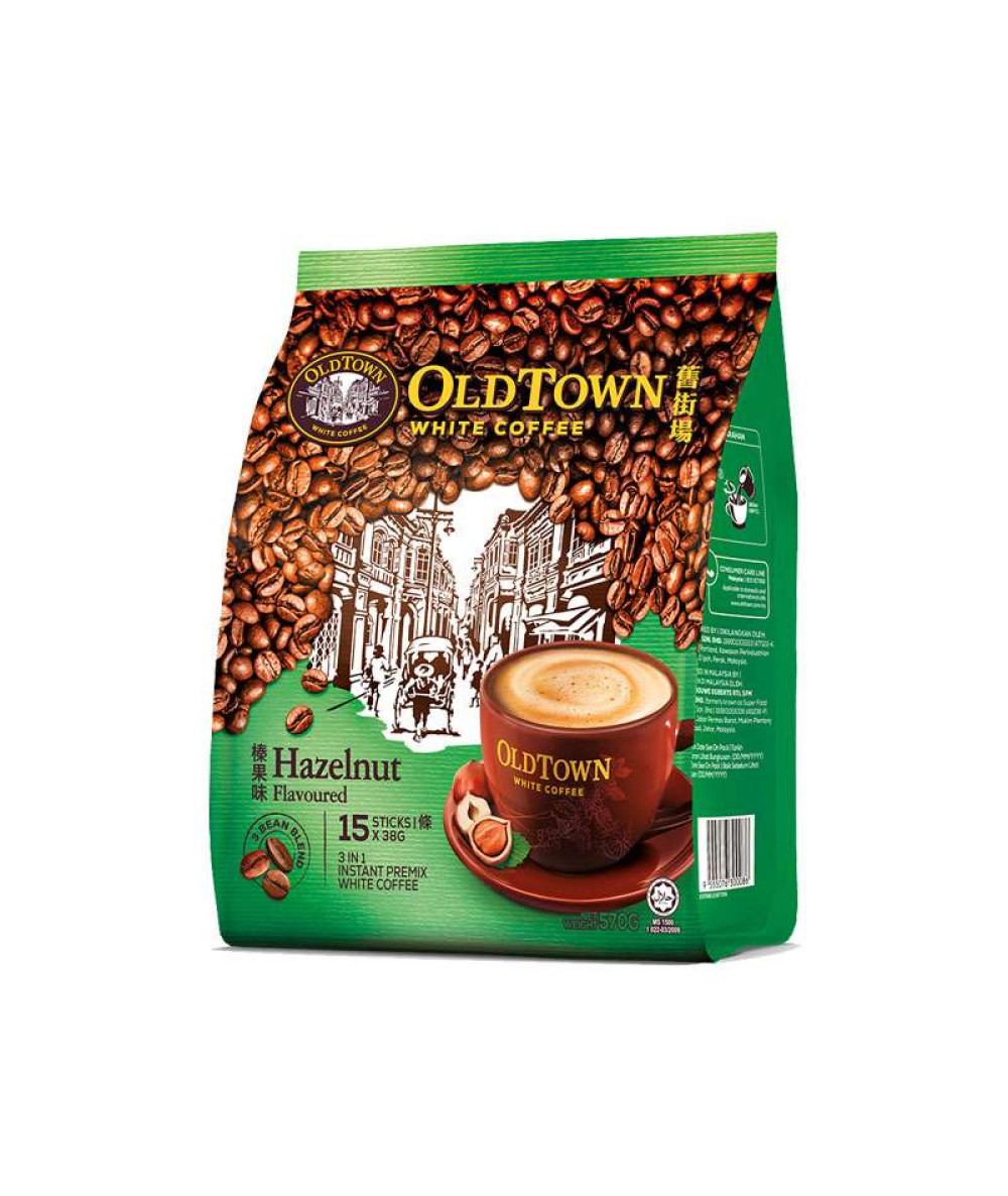 OLD TOWN HAZELNUT WHITE COFFEE 35GM*15