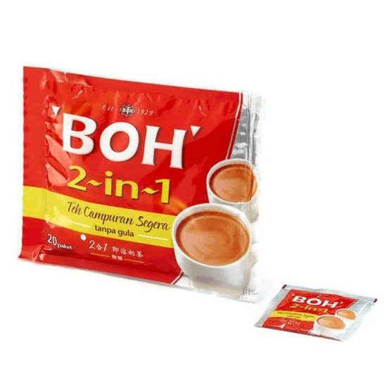 BOH TEA 2IN1 NO SUGAR 11.5GM*20