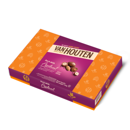VAN HOUTEN DARK MILK ASST DRAGEES 150GM VAN HOUTEN DARK MILK ASST DRAGEES 150GM