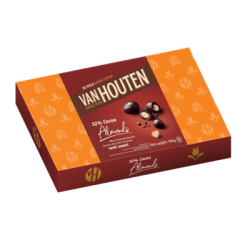 VAN HOUTEN 52% COCOA ALMOND DRAGEES 150GM VAN HOUTEN 52% COCOA ALMOND DRAGEES 150GM