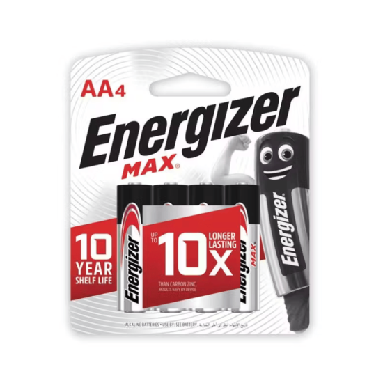 ENERGIZER AA 4PCS ALK BATTERY E91BP4