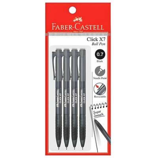 FABER CASTEL CLICK X7 0.7MM - 4 BLACK