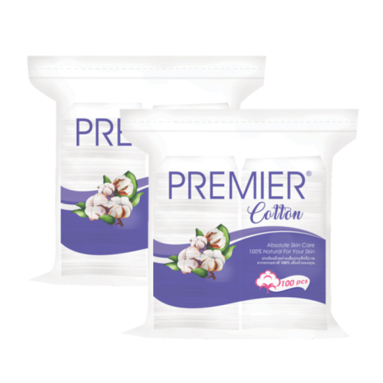 PREMIER FACIAL COTTON (T/PACK) 100S*2