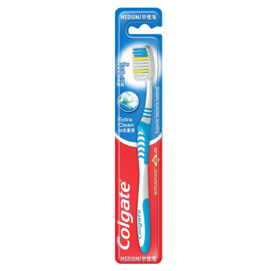 COLGATE TOOTHBRUSH EXTRA CLEAN - MEDIUM 1'S