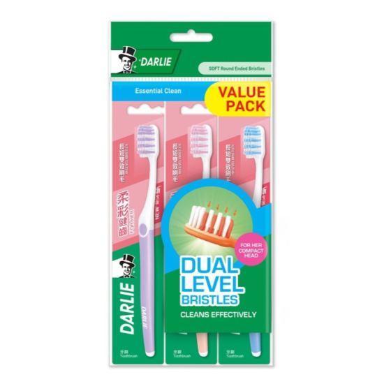 DARLIE TOOTHBRUSH FOR HER COMPACT HEAD SOFT 3'S